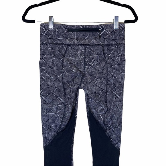 Lululemon Pace Rival Crop in n Formation Alpine White Black (22") sz 4 - Picture 4 of 6